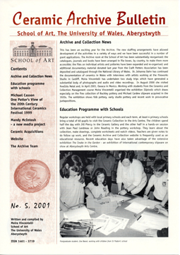 Ceramic Archive Bulletin No 5, 2001