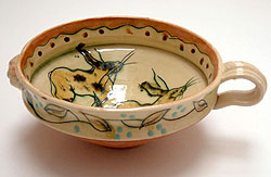 5. Bowl with rabbit, 2002 (3" x 8.5")