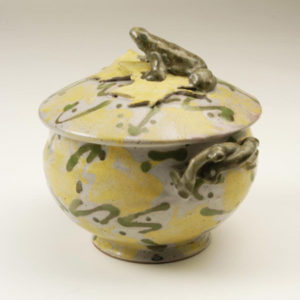 11. Tureen with frog lid, 1984 (7.5 x 7.75")