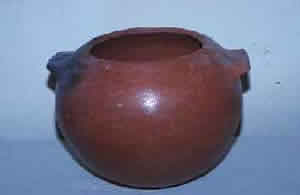 A pot by Ma Lou in the National Gallery of Jamaica