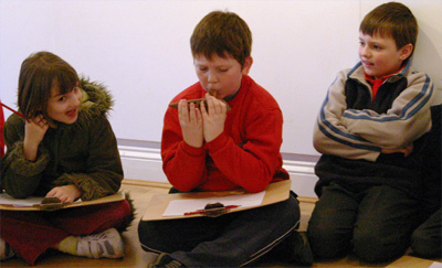 Children with Ocarina